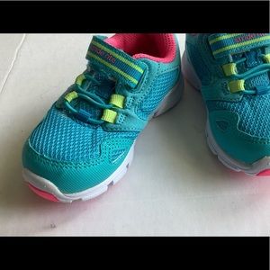 Stride Rite girls sneakers blue and pink